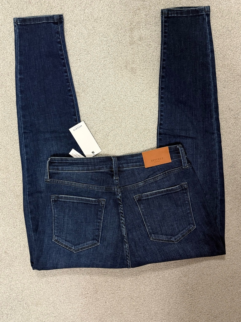 NWT Artemis Vintage Skinny Jeans - Dark Blue Indigo 13/30
